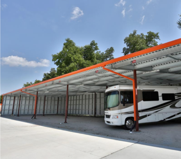 3 SIDED CANOPY WITH ORANGE