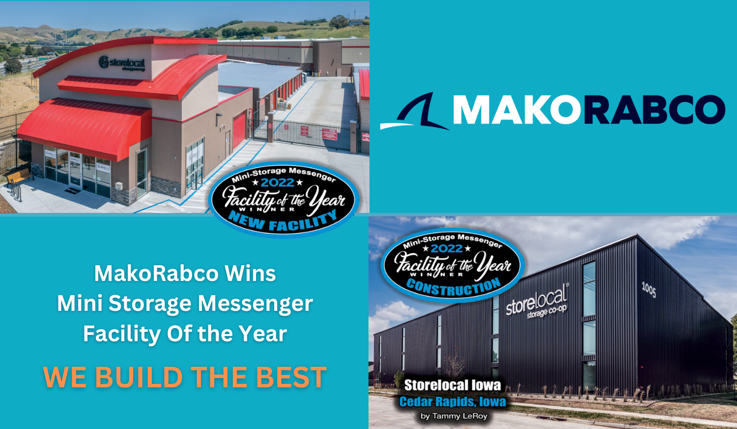 MakoRabco Wins Mini Storage Messenger Facility of the Year: We Build The Best